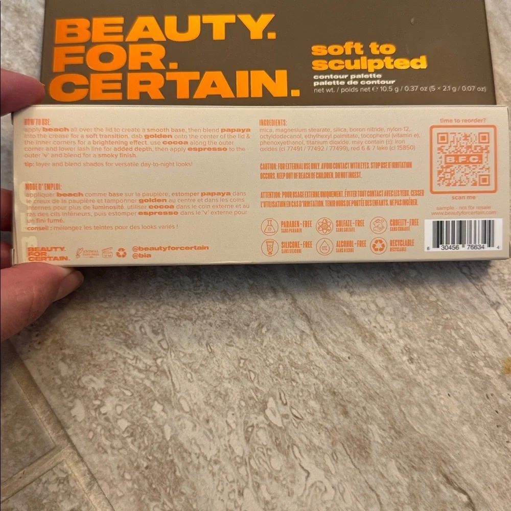 Beauty For Certain Contour and Eyeshadow Palette Set- New In Box